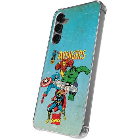 Marvel Classic Comics The Avengers Galaxy S24 Plus Clear Case